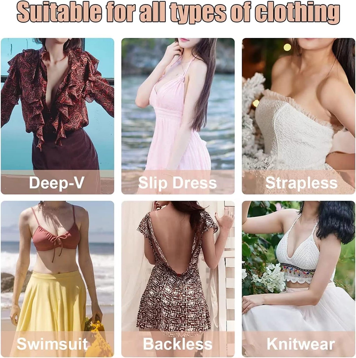 Boob Tape for Breast Lift - Invisible Support & Push Up Bra Alternative