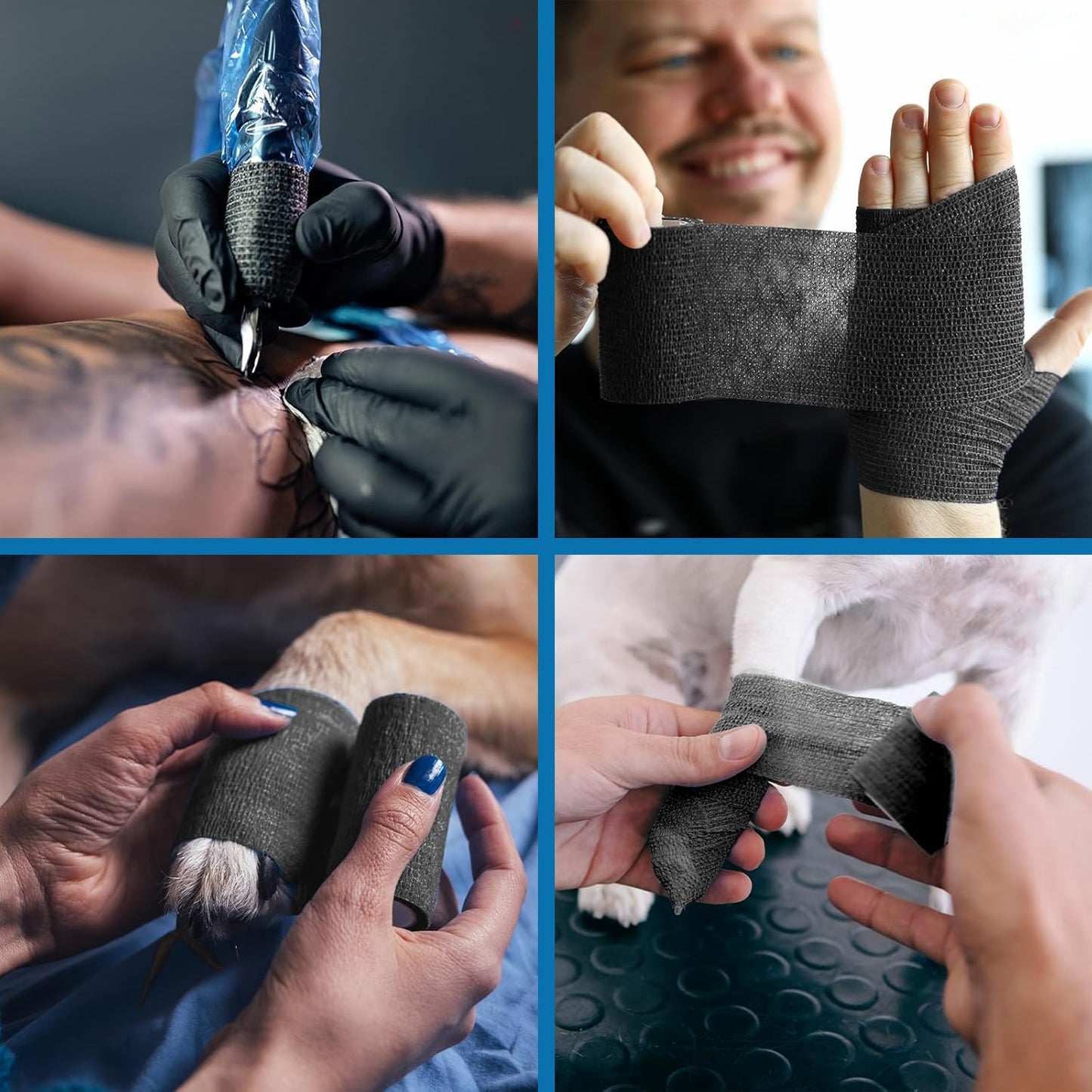 Self-Adhesive Cohesive Bandage Wrap 2" x 4.9 Yard - Athletic Sports Tape | ohyeahus