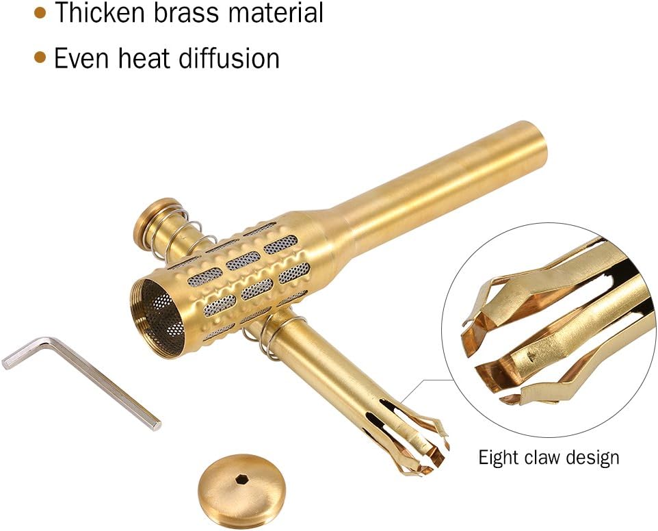 Big Brass Moxa Roll - Moxa Roller for Face, Moxibustion Massage Stick, Meridian Collateral Stimulatation, Premium Quality, Facial Moxibustion Tool