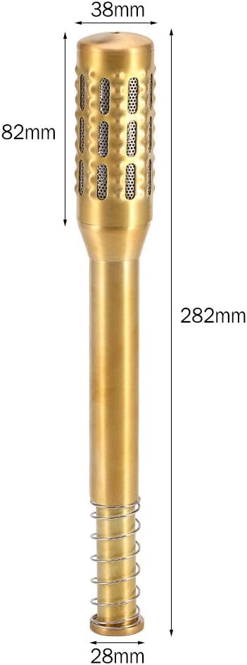 Big Brass Moxa Roll - Moxa Roller for Face, Moxibustion Massage Stick, Meridian Collateral Stimulatation, Premium Quality, Facial Moxibustion Tool