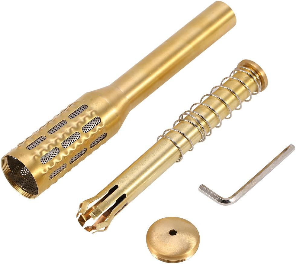 Big Brass Moxa Roll - Moxa Roller for Face, Moxibustion Massage Stick, Meridian Collateral Stimulatation, Premium Quality, Facial Moxibustion Tool