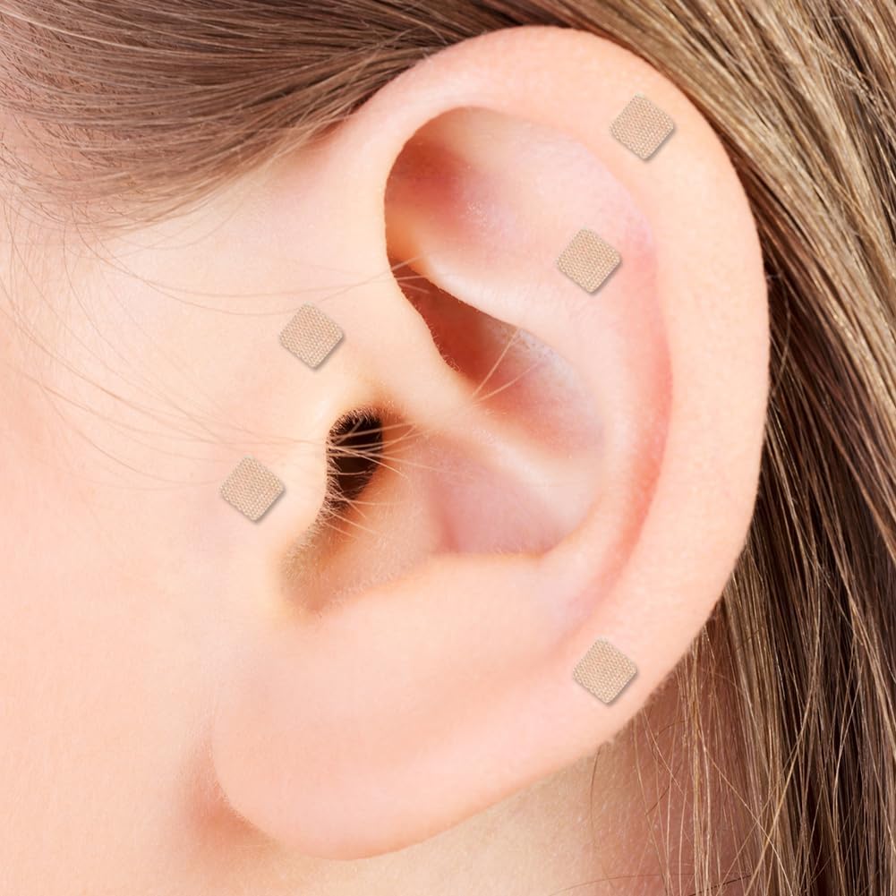 Ear Seed Acupuncture, Pack of 600 Ear Massage Stickers, Disposable Ear Seeds, Acupuncture Pen, Meridian Pen, Acupressure Sticker, Acupressure Pen Massage Pen, Multi-Conditioning Massage, Acupressure