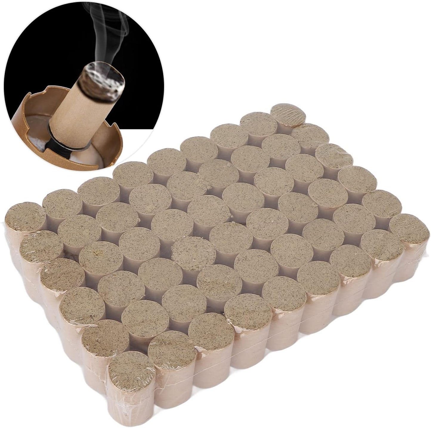 Moxa Sticks, 54 Pieces Moxa Cone 10:1 Household Portable Natural Chinese Mugwort Therapy Moxibustion Stick Roll for Pain Relief and Relaxation