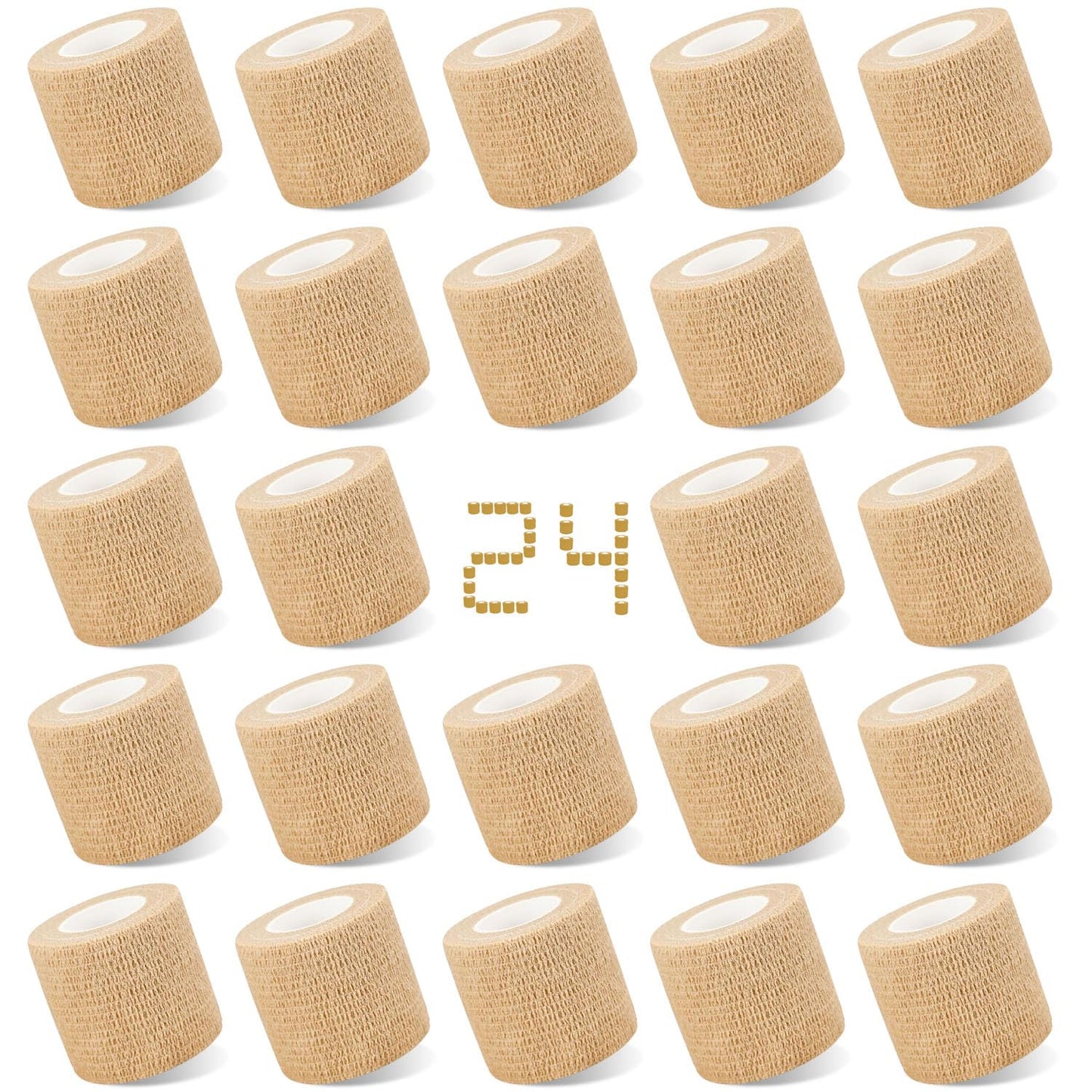 Self-Adhesive Cohesive Bandage Wrap 2" x 4.9 Yard - Athletic Sports Tape | ohyeahus