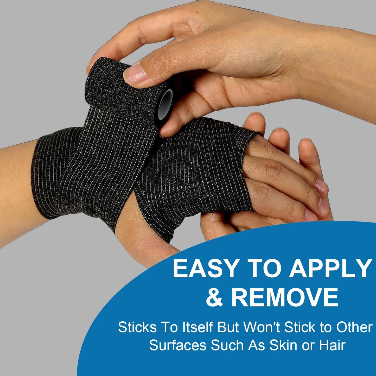 Self-Adhesive Cohesive Bandage Wrap 2" x 4.9 Yard - Athletic Sports Tape | ohyeahus